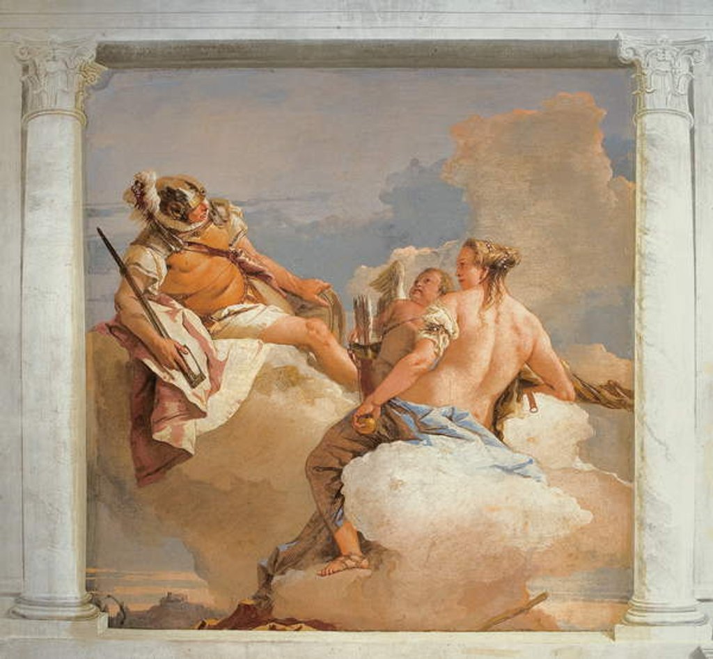 Detail of Mars and Venus by Giovanni Battista (1696-1770) Tiepolo