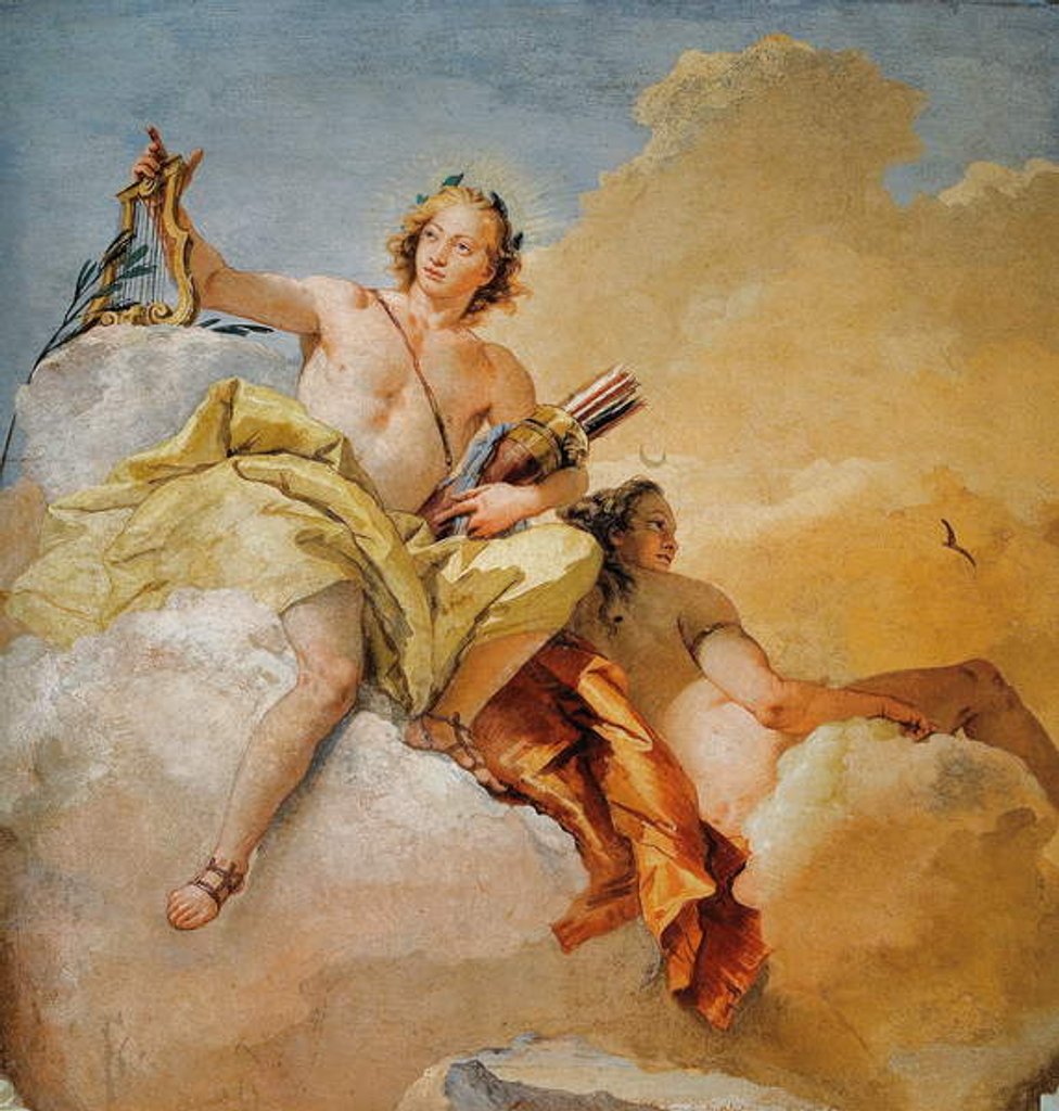 Detail of Apollo and Diana by Giovanni Battista (1696-1770) Tiepolo