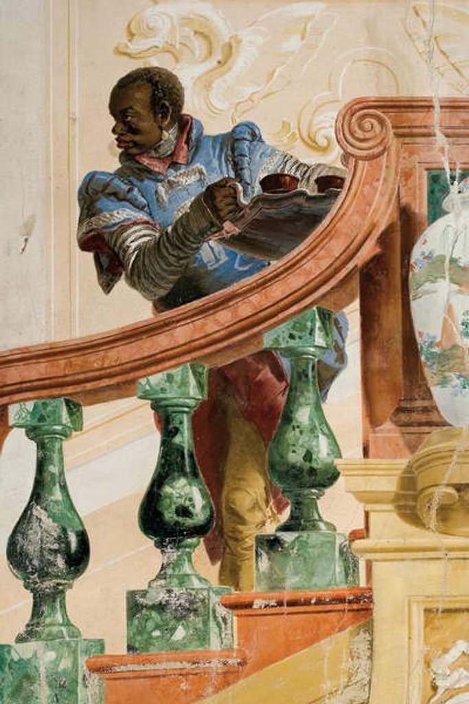 Detail of Moorish Servant Holding a Tray by Giandomenico (1727-1804) Tiepolo