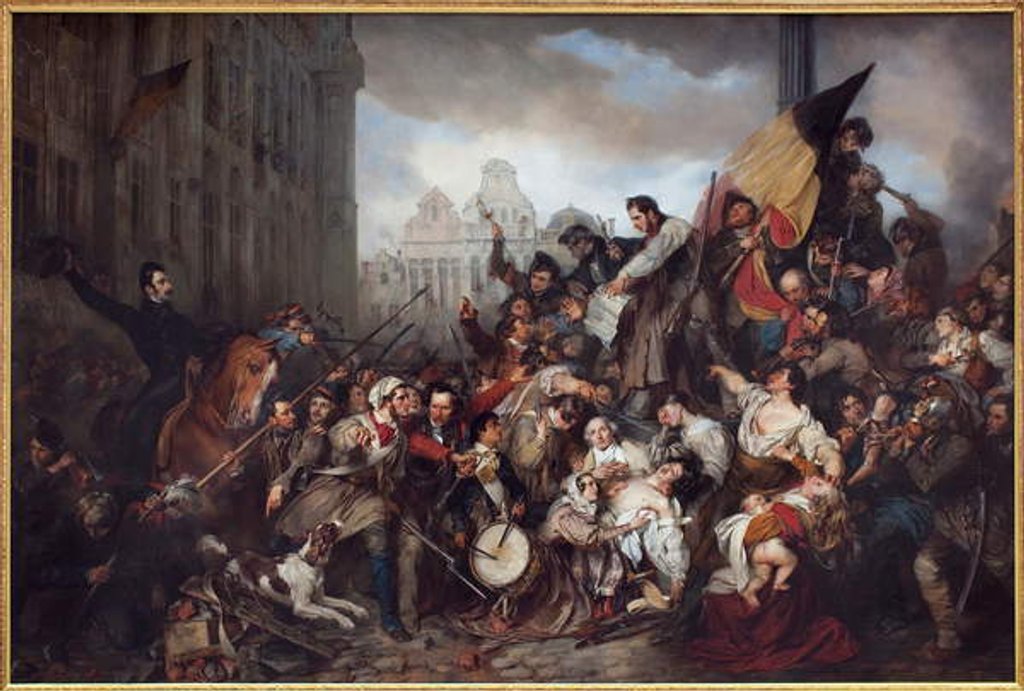 Detail of The Belgian Revolution of 1830, 1835 by Gustave or Gustaaf Wappers