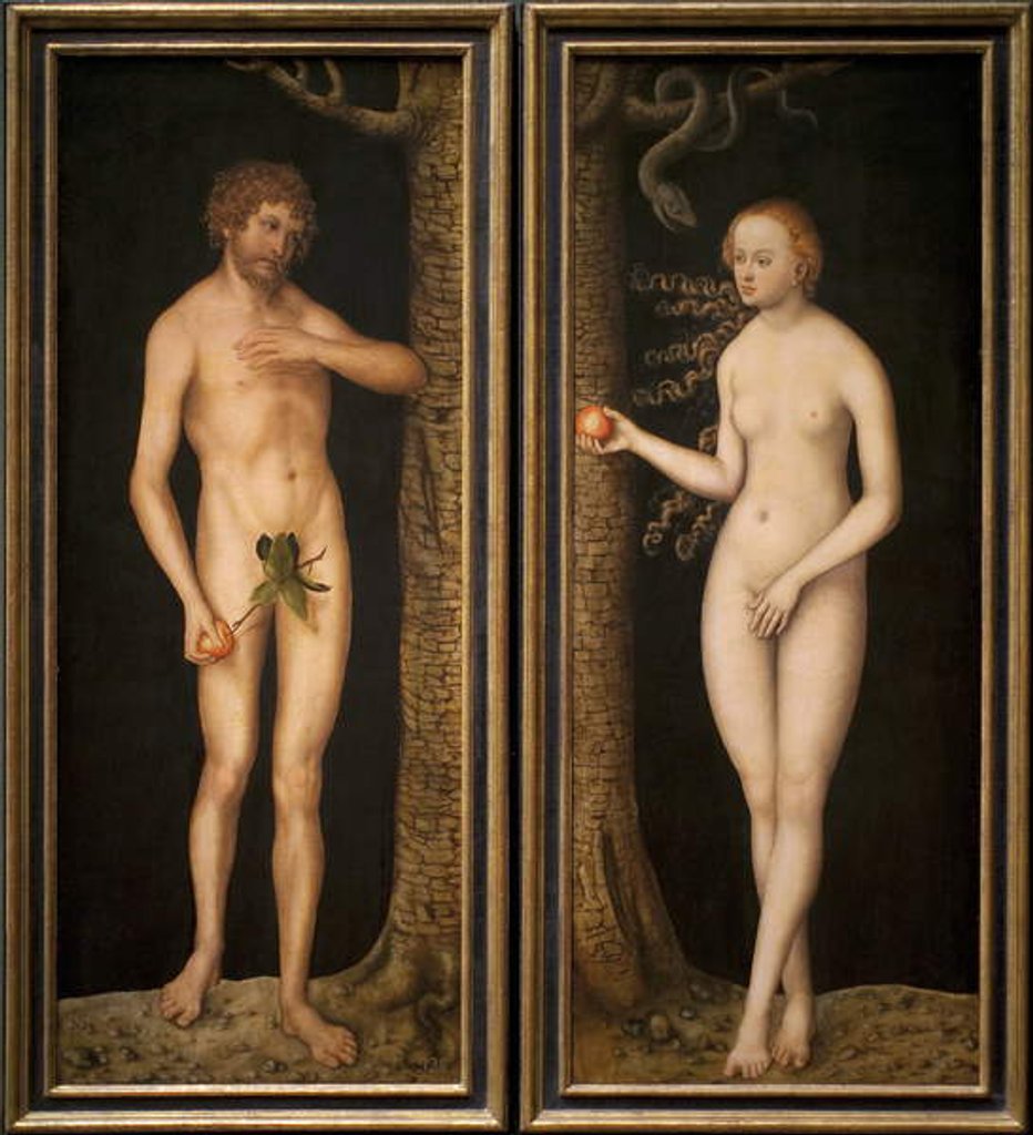 Detail of Adam and Eve, c.1510-20 by Lucas the Elder Cranach