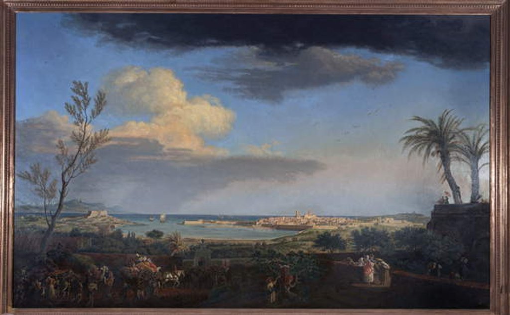 Detail of The Port d'Antibes in Provence, 1756 by Claude Joseph Vernet