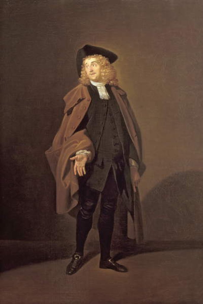 Detail of Portrait of John Moody as Father Foigard in the Beaux Stratagem, by George Farquhar by Johann Zoffany