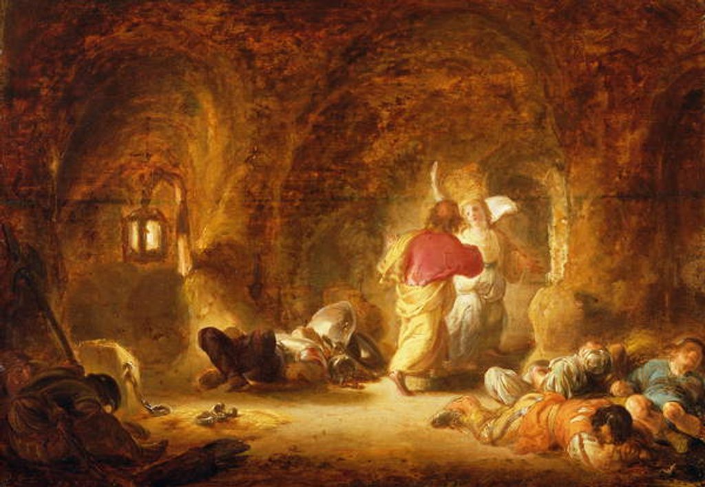 Detail of The Liberation of St. Peter by Benjamin Gerritsz. Cuyp