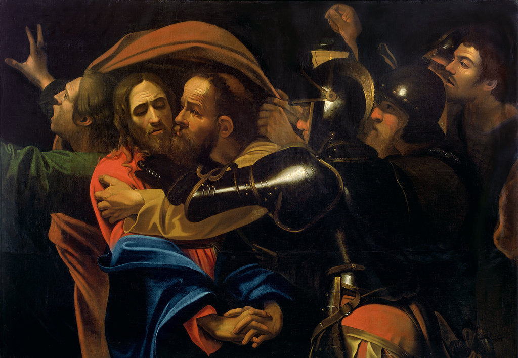 Detail of The Taking of Christ, 17th century by Michelangelo Caravaggio