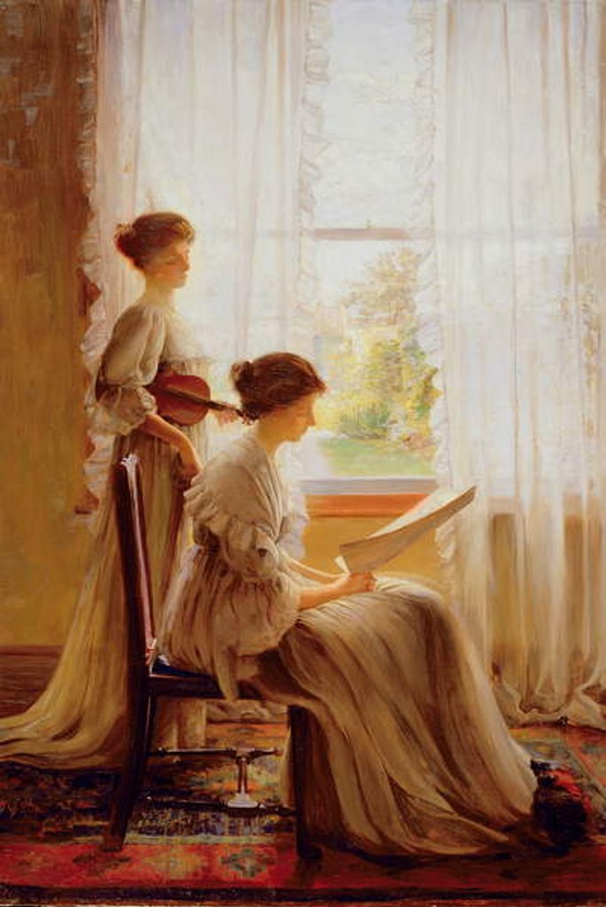 Detail of The Music Lesson, c.1890 by American School