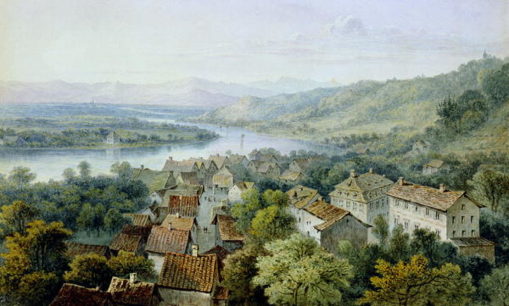Detail of A View of Karlsruhe by Thomas Sidney Cooper
