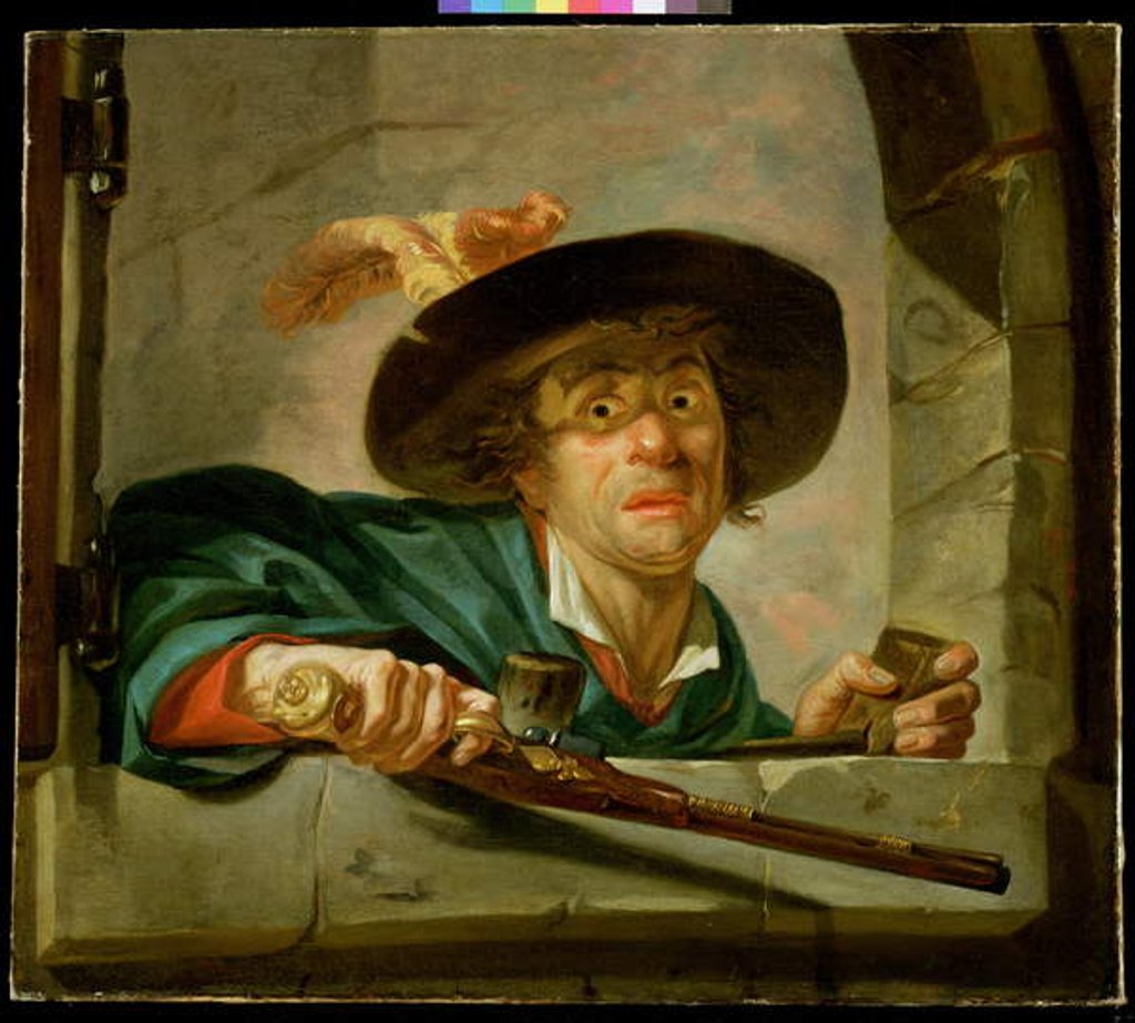 Detail of The Jealous Husband by Joseph Ducreux