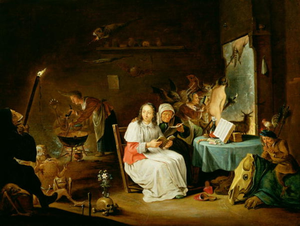 Detail of Witches Preparing for the Sabbath by David the Younger Teniers