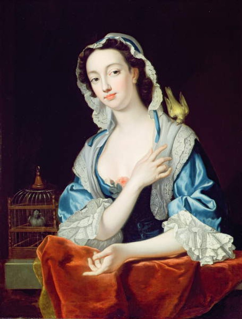 Detail of Portrait of Peg Woffington by Jean-Baptiste van Loo