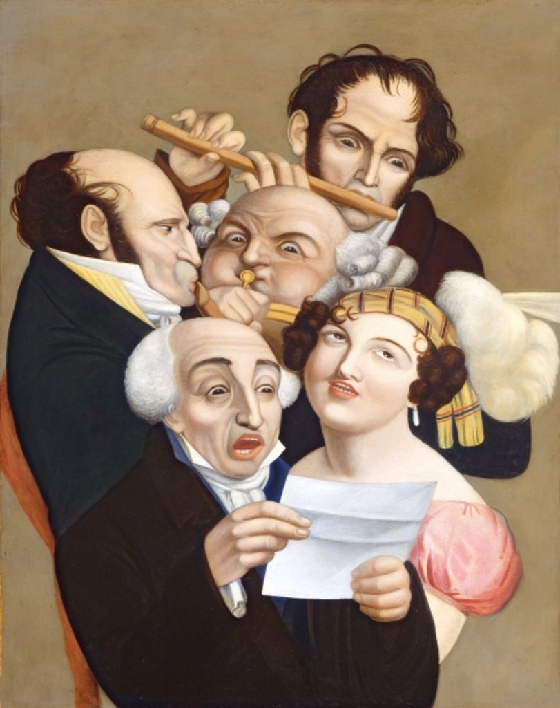 Detail of A Musical Group, c.1830 by French School
