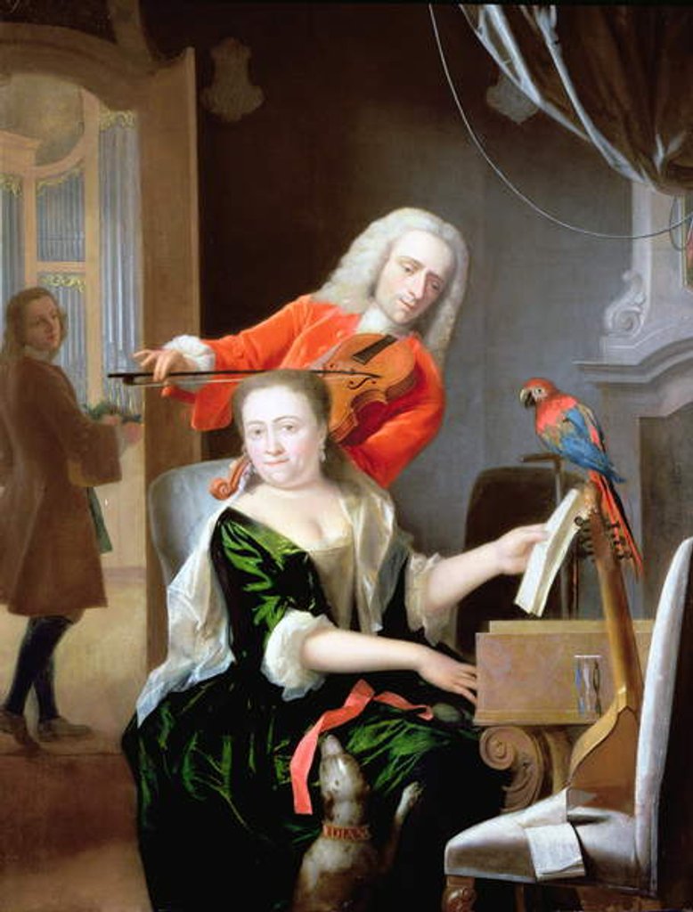 Detail of A Musical Company by Philip van Dijk