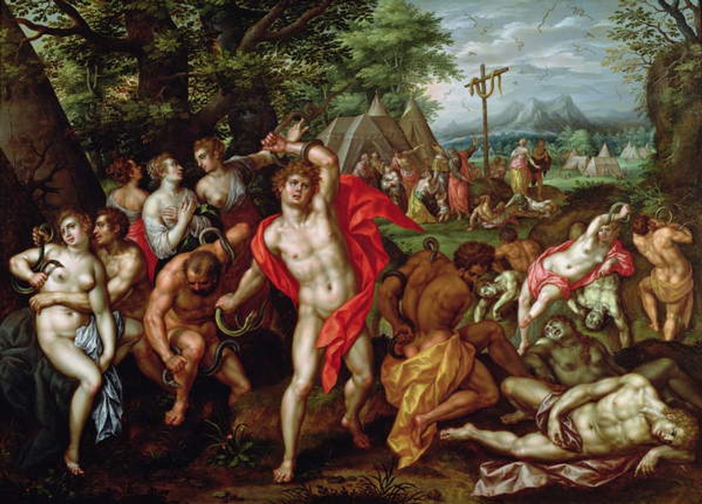 Detail of The Brazen Serpent by Hendrik de Clerck