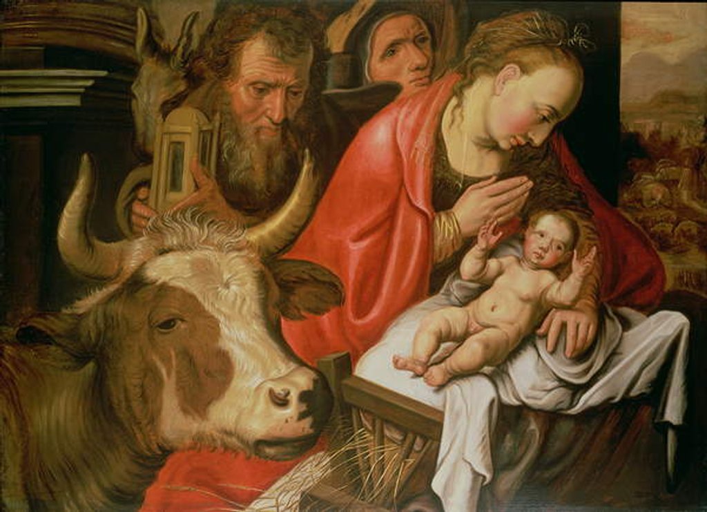 Detail of The Adoration of the Shepherds by Pieter Aertsen