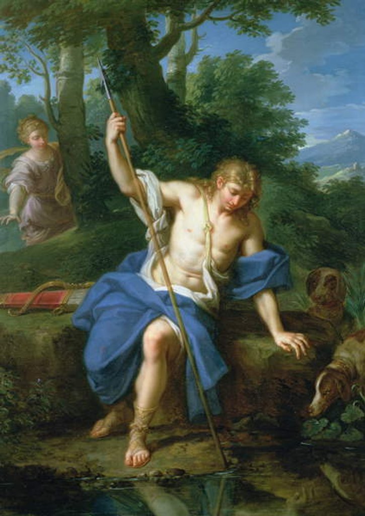Detail of Narcissus and Echo by Placido Costanzi