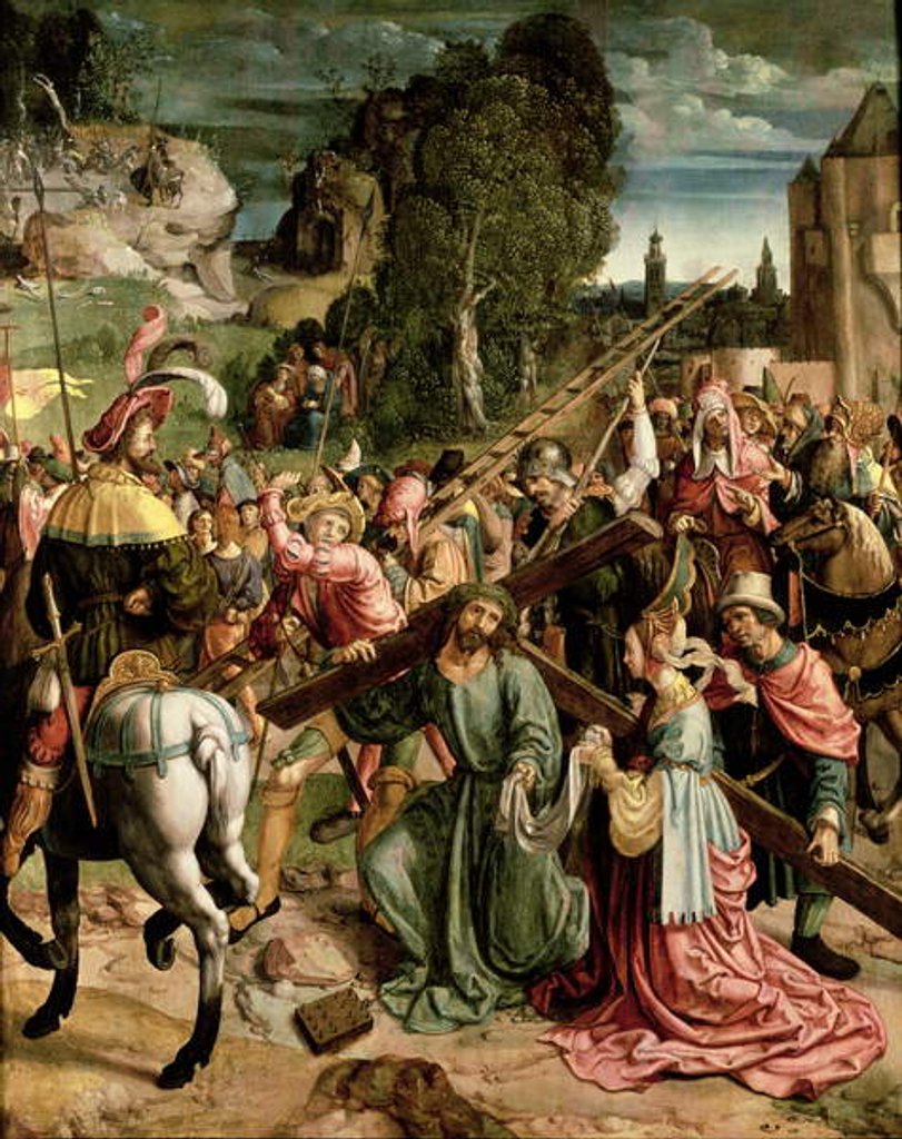 Detail of On the Road to Calvary, c.1520 by School Netherlandish