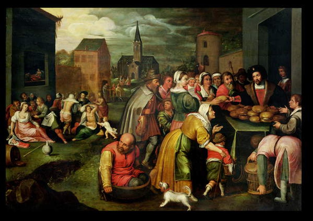 Detail of The Seven Acts of Mercy by Frans II the Younger Francken