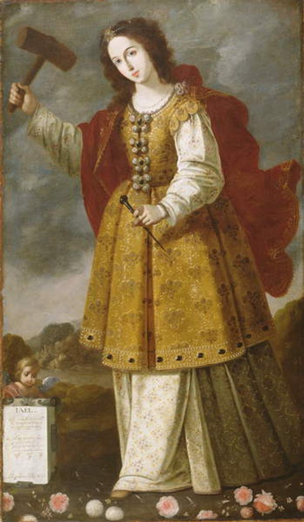 Detail of Jael, c.1650 by Bernab? de Ayala