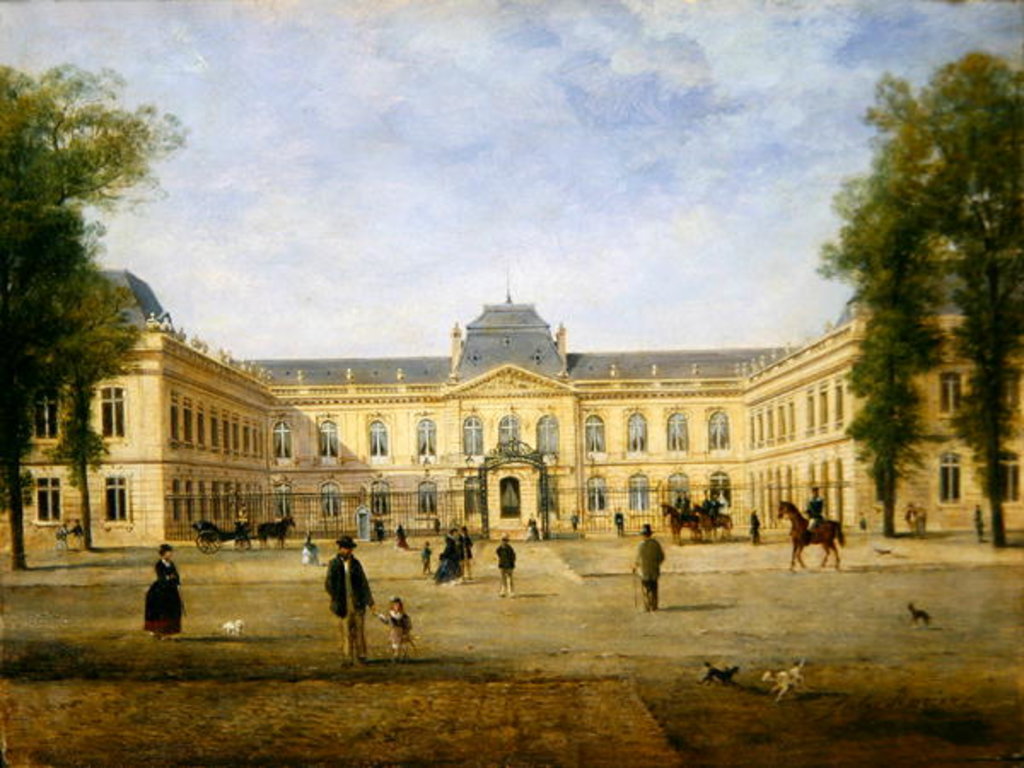 Detail of The Prefecture of Versailles by Jules Charles Rozier