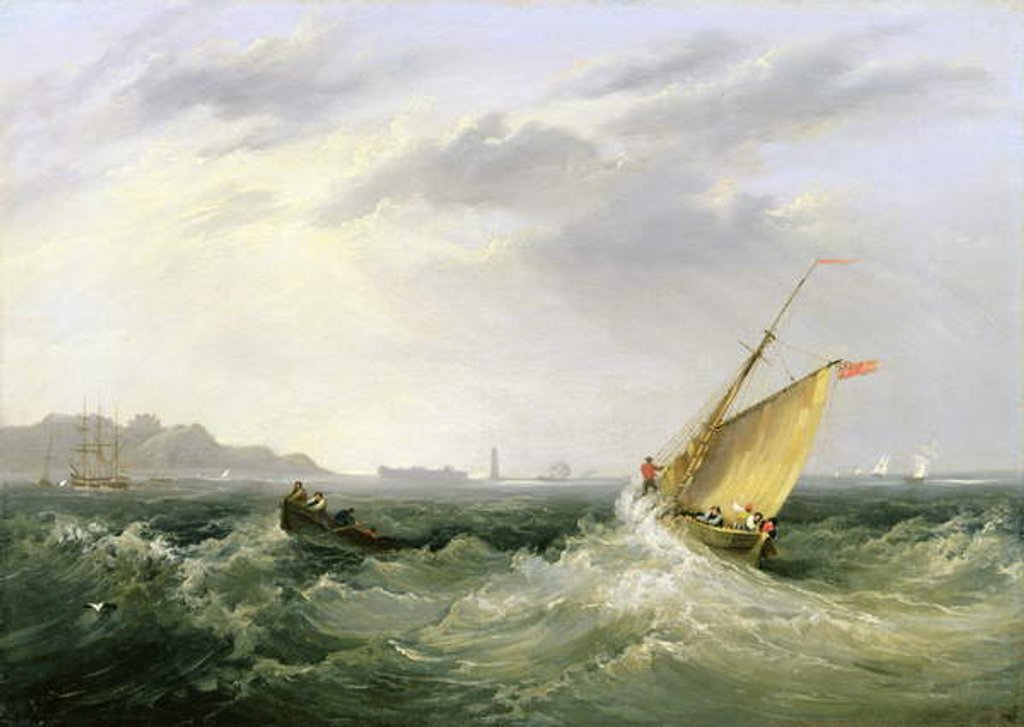 Detail of Cheshire at the Mouth of the River Mersey, 1838 by Frederick Calvert