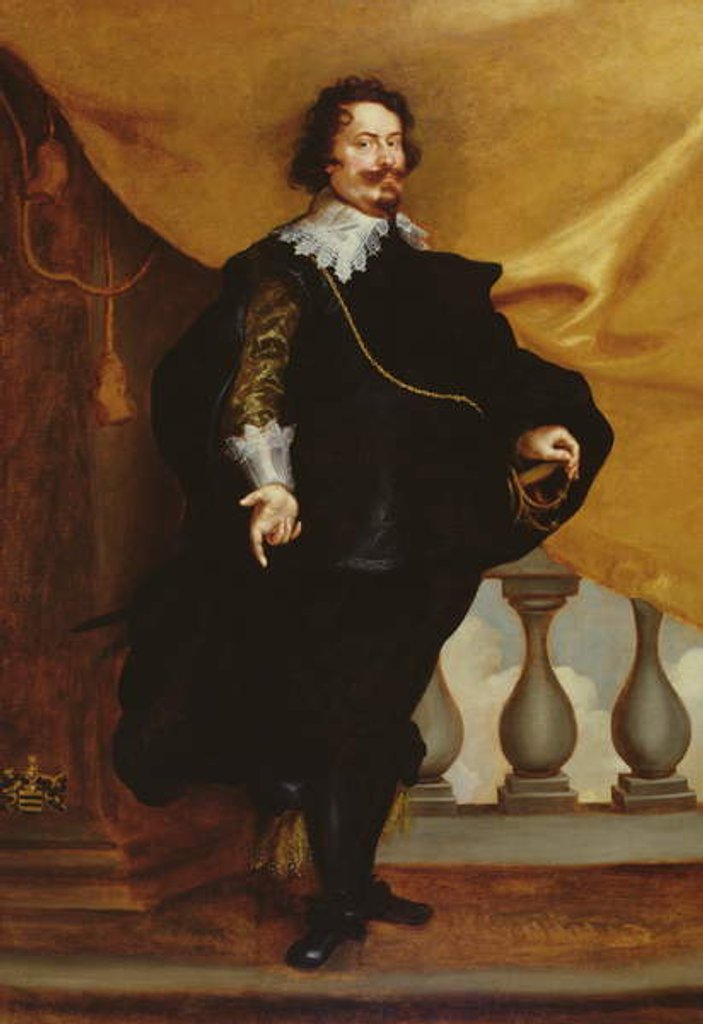 Detail of Portrait of an Aristocrat by Frans Luyckx or Leux