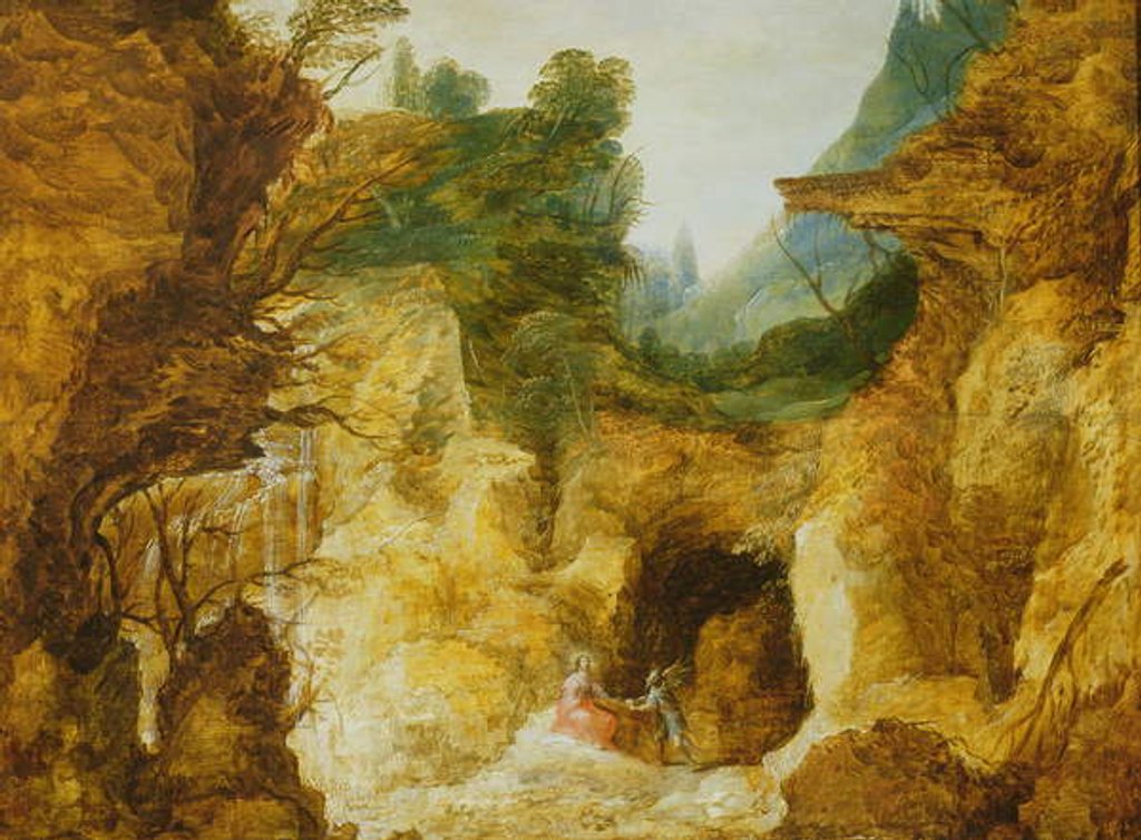 Detail of The Temptation of Christ by Joos or Josse de The Younger Momper