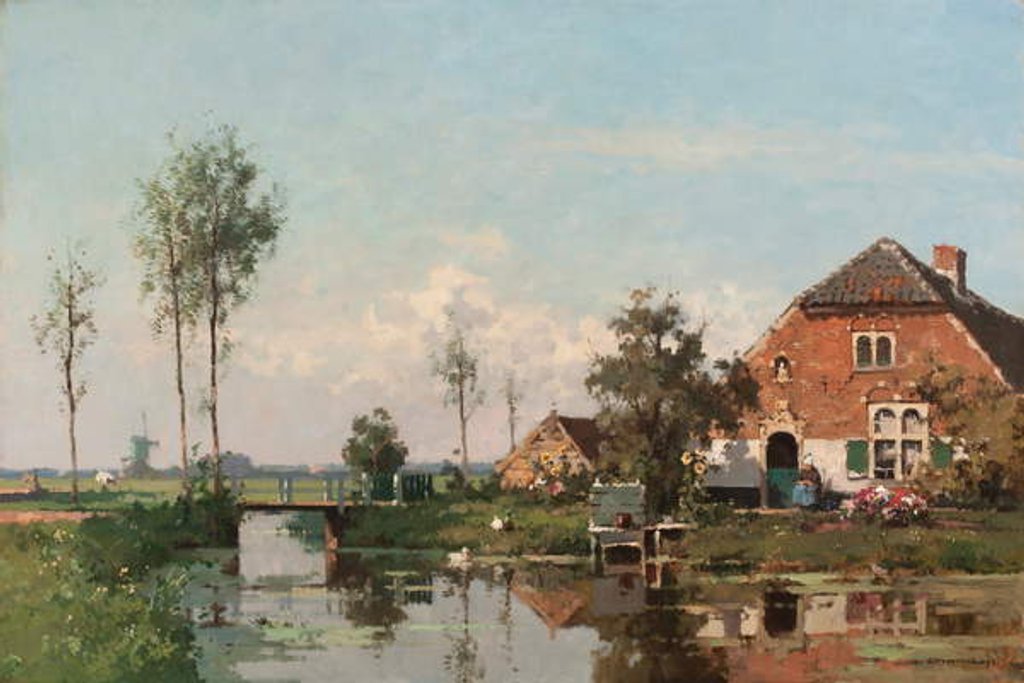 Detail of Boerderij by Cornelis Vreedenburgh