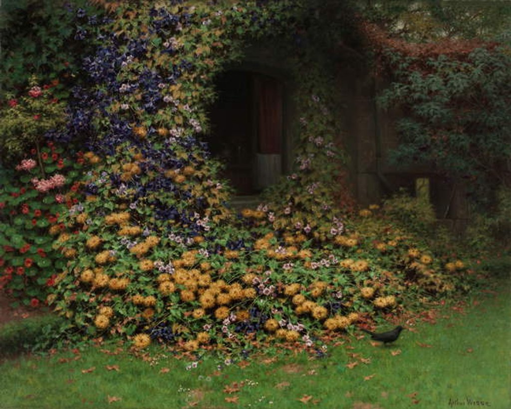 Detail of The Artist’s Home, 1920 by Arthur Wasse