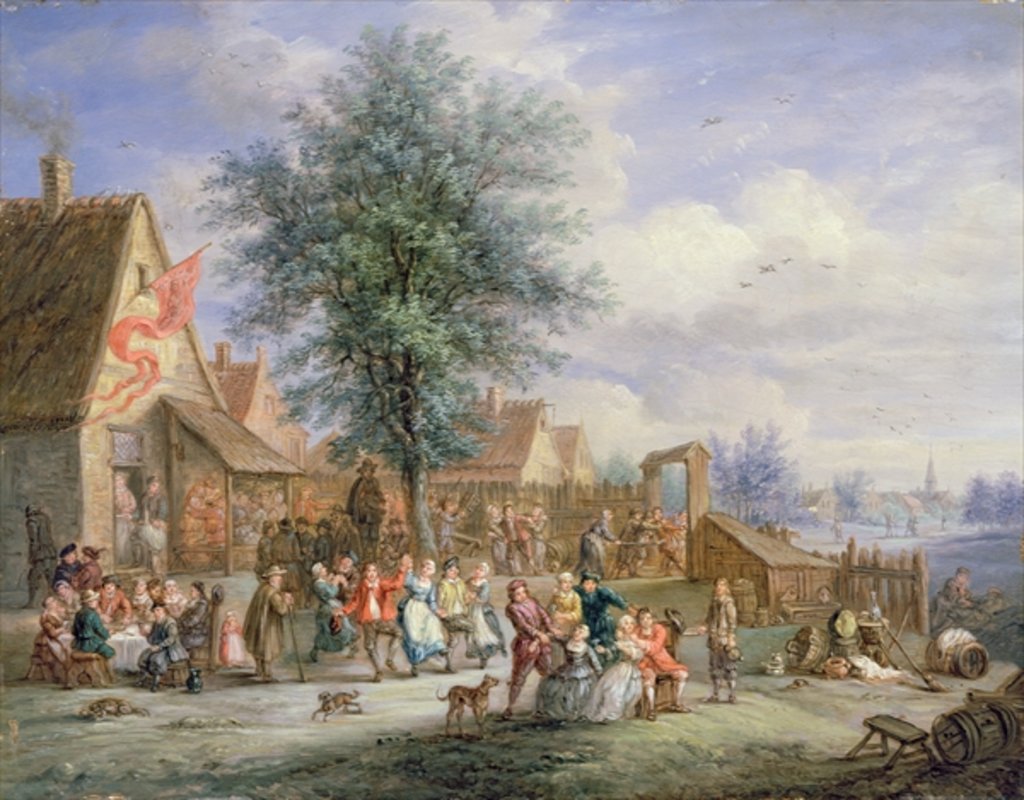 Detail of A Kermesse on St. George's Day by Angel-Alexio Michaut