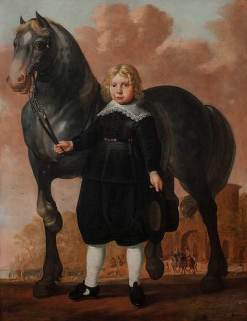 Detail of A Young Boy with his Horse, 1646 by Herman Mijnerts Doncker