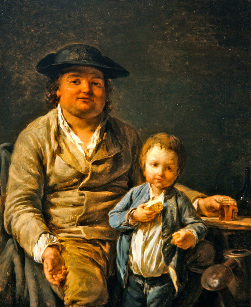 Detail of The Good-humoured Gardener, 1777 by Nicolas-Bernard Lepicie