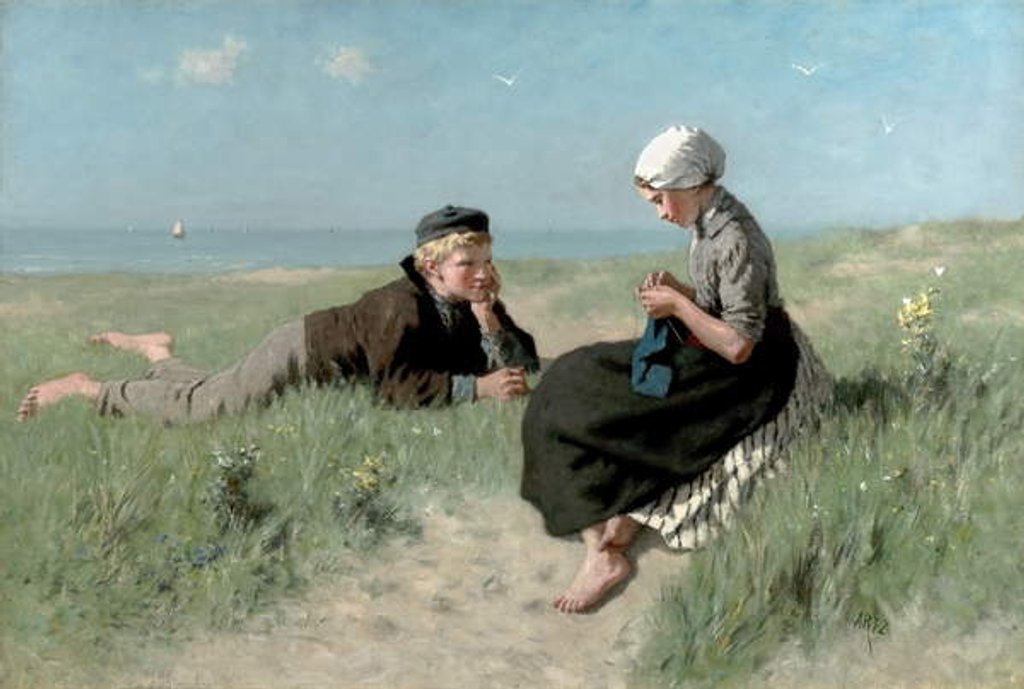 Detail of Puppy Love by David Adolph Constant Artz