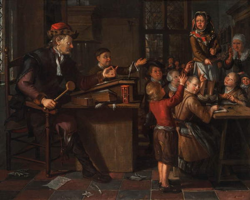 Detail of The Unruly Classroom by Matthys Naiveu