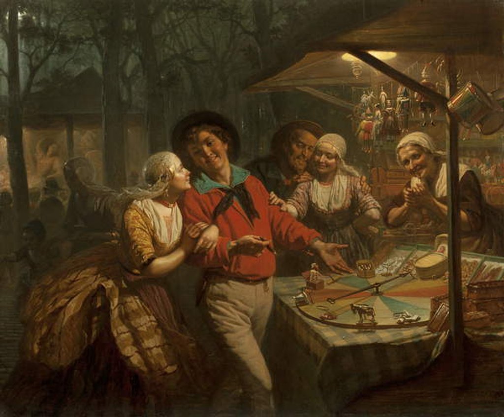 Detail of The Wheel of Fortune, 1861 by August de Wilde