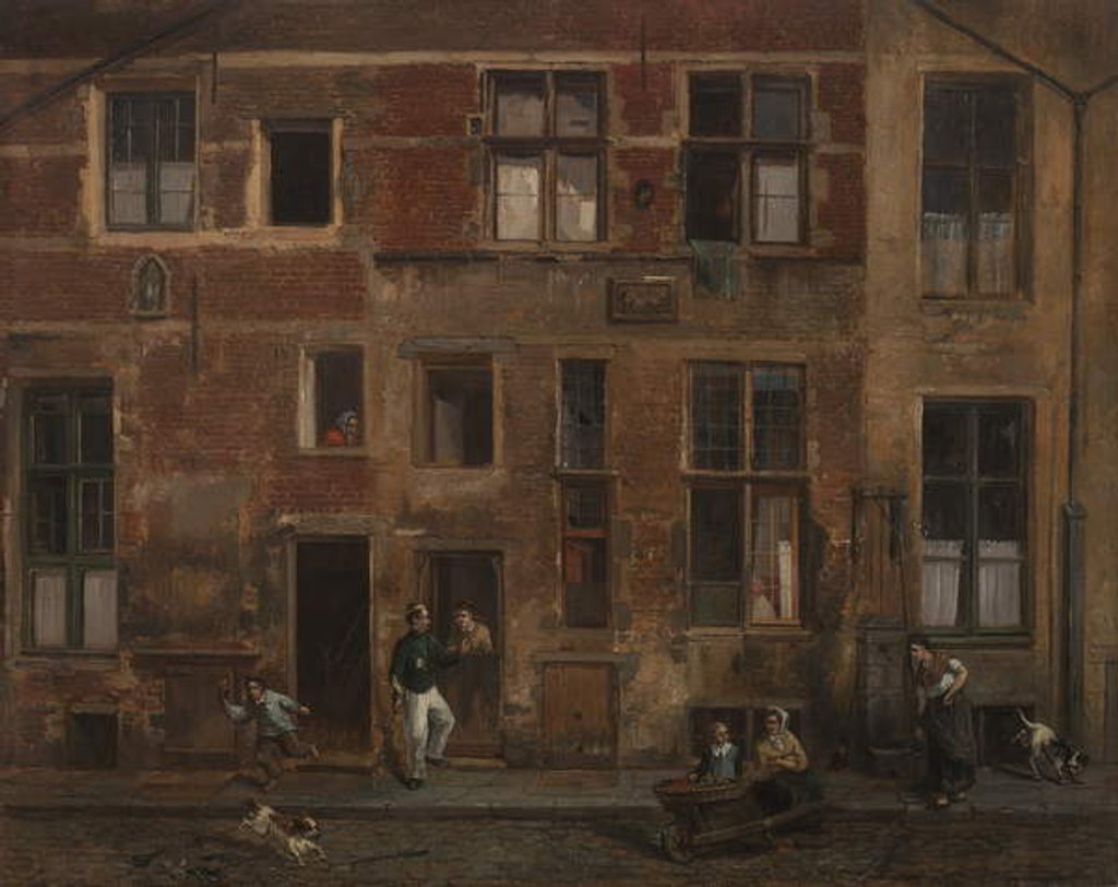 Detail of An Old Domicile by Jean Louis van Kuyck