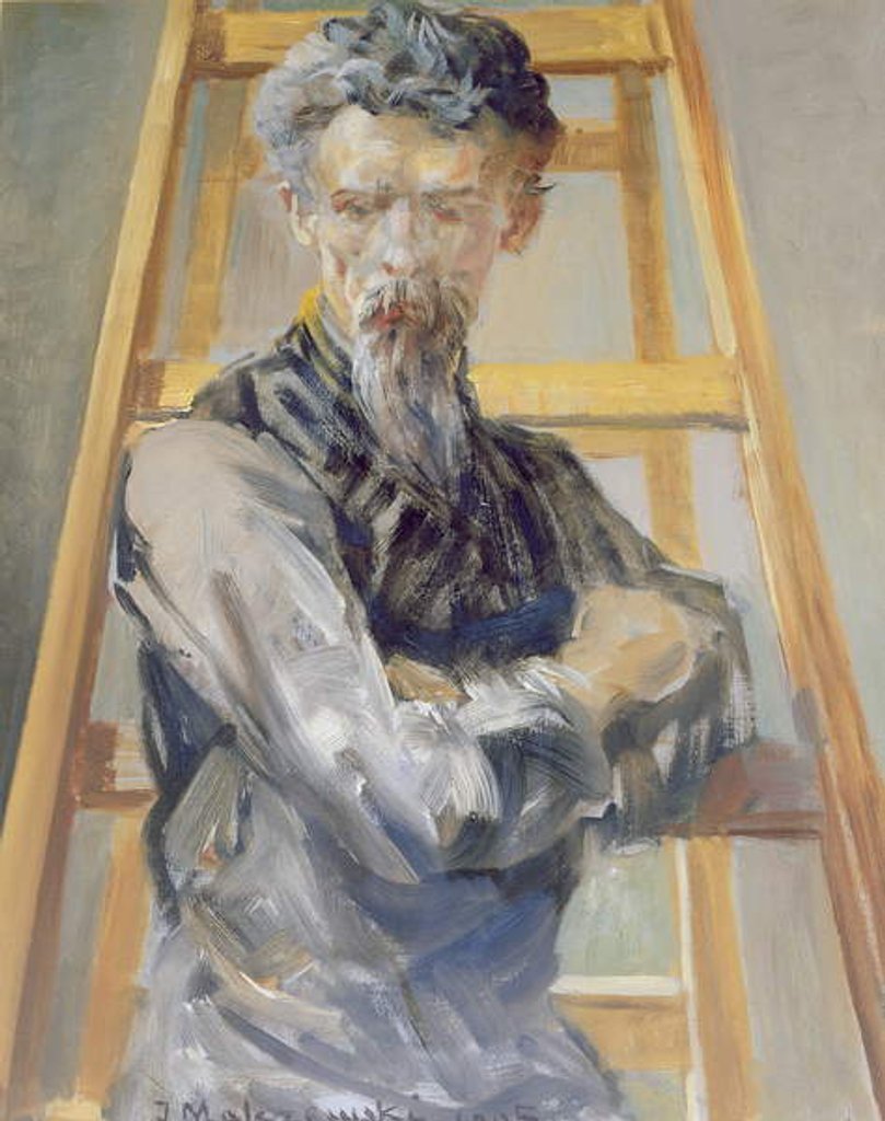 Detail of Self Portrait, 1905 by Jacek Malczewski