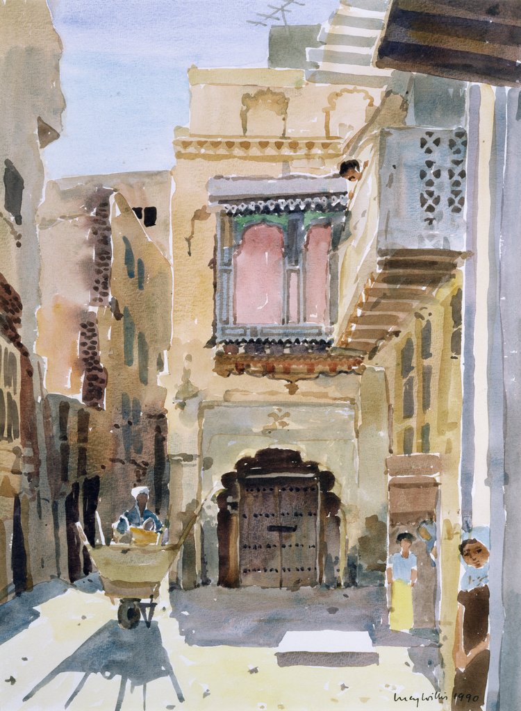 Detail of The Rubbish Collector, 1990 by Lucy Willis