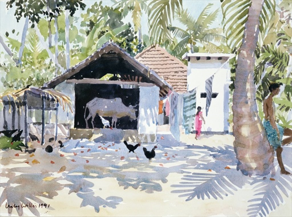 Detail of The Backwaters, Kerala, India, 1991 by Lucy Willis