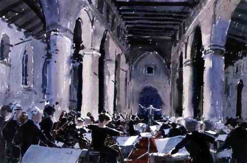 Detail of The Overture, St. Mary's Bridgwater, 1989 by Lucy Willis