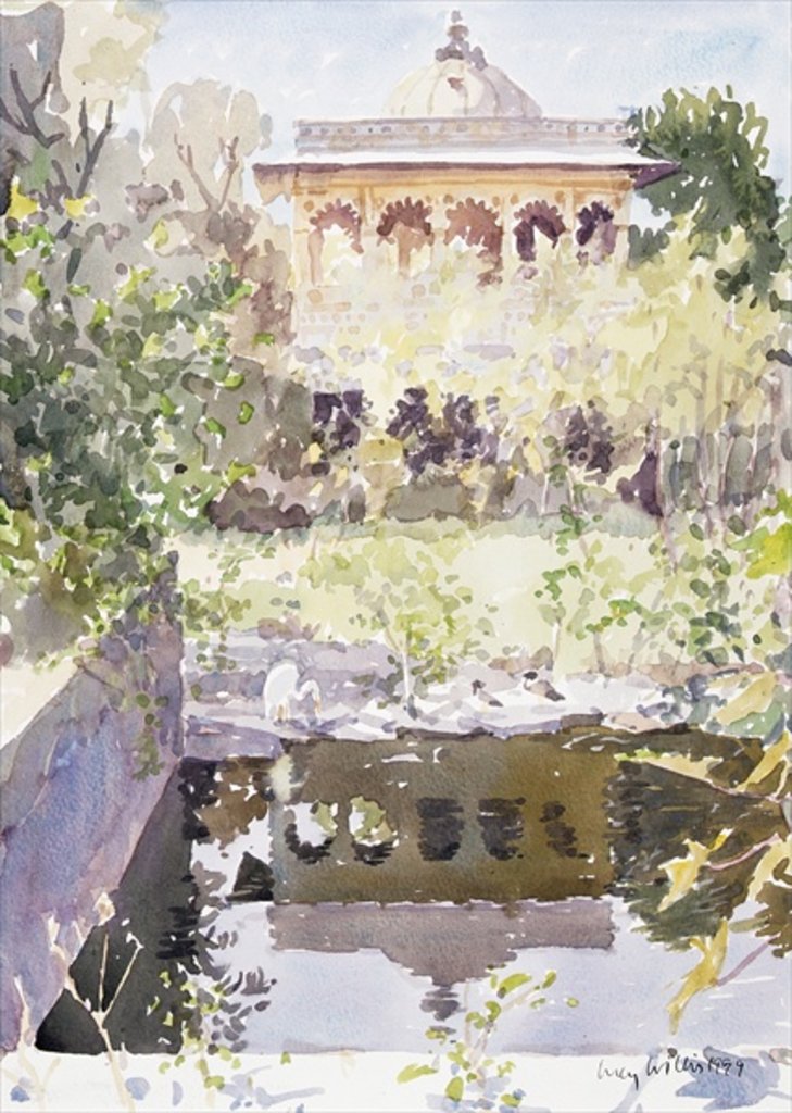 Detail of Forgotten Palace, Udaipur, 1999 by Lucy Willis