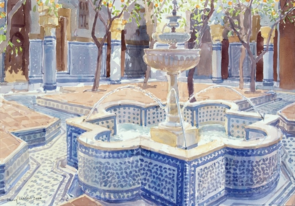 Detail of The Blue Fountain, 2000 by Lucy Willis