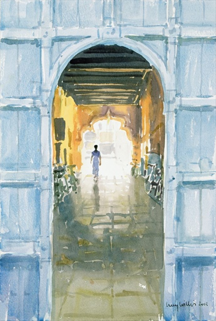 Detail of Walking Towards the Light, Cochin, 2002 by Lucy Willis