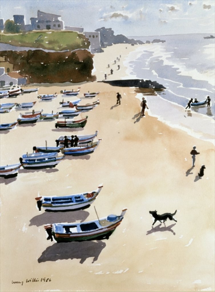 Detail of Boats on the Beach, 1986 by Lucy Willis