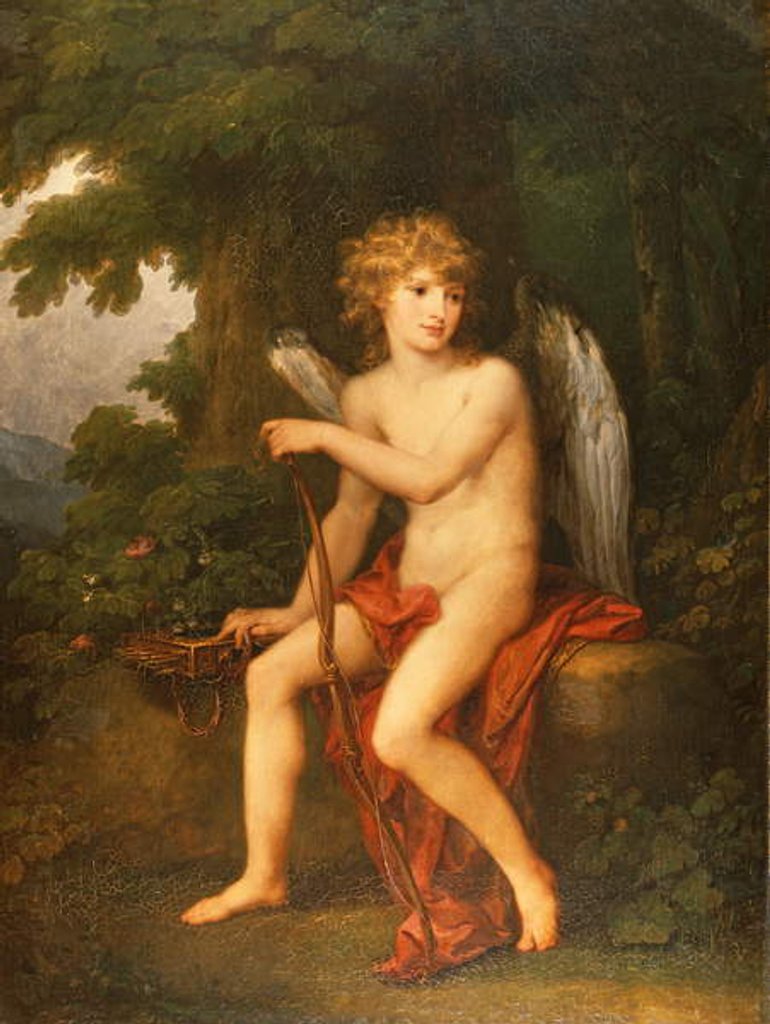 Detail of Portrait of the Prince Henryk Lubomirski as Cupid, 1786 by Angelica Kauffman