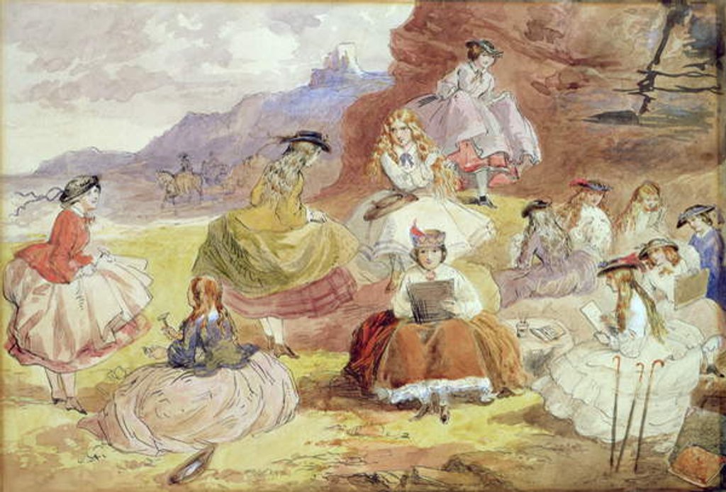 Detail of The Mermaid's Haunt by John Leech