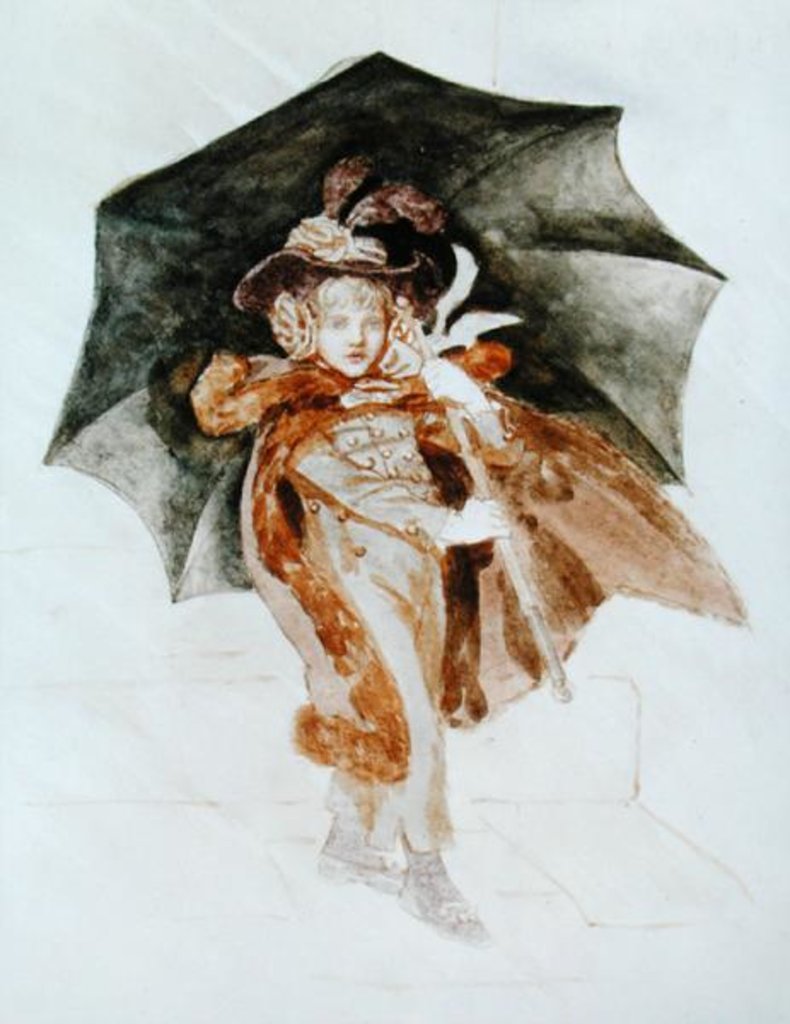 Detail of The Rainstorm by Kate Greenaway