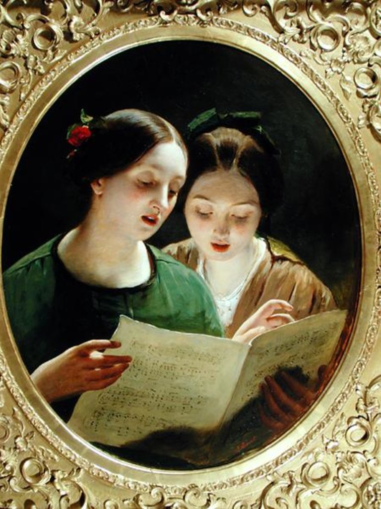 Detail of The Duet by James Sant