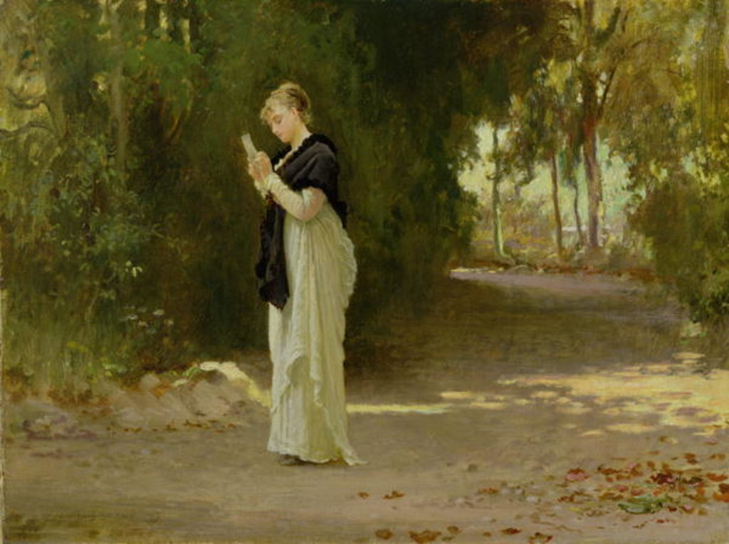 Detail of The Love Letter by Marcus Stone