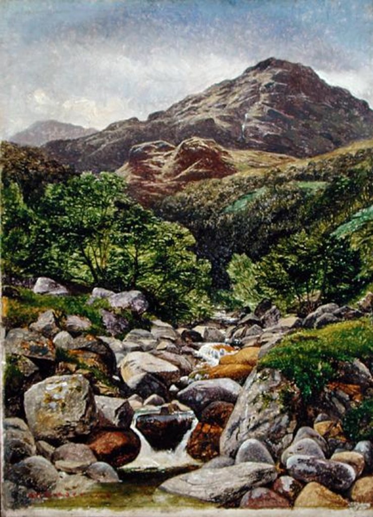 Detail of Ben Vorlich, 1858 by Benjamin Williams Leader