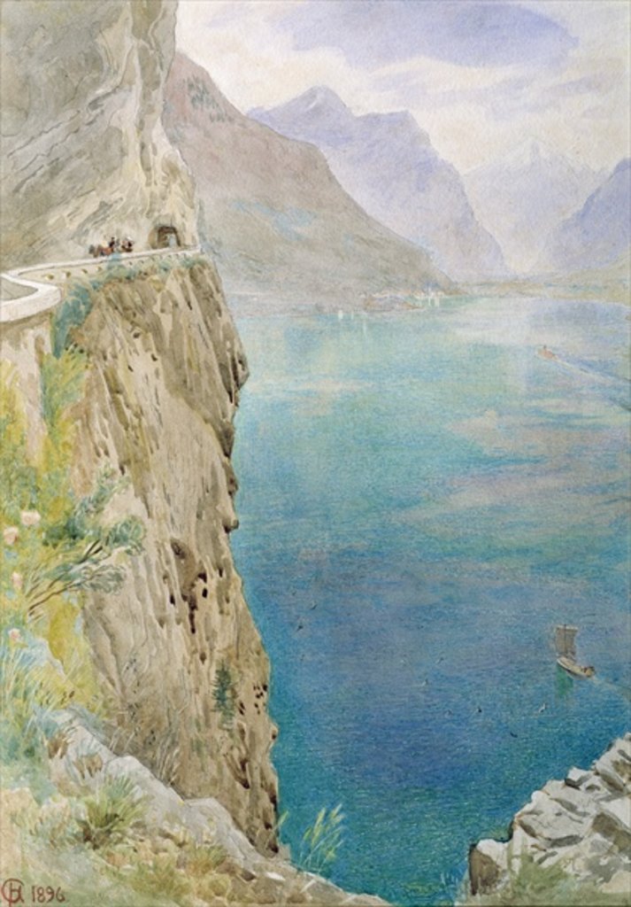 Detail of On the Italian Coast, 1896 by Harry Goodwin